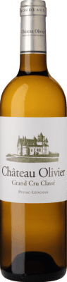 65,95 € Бесплатная доставка | Белое вино Château Olivier Grand Cru Classé Crianza — Крианса A.O.C. Pessac-Léognan Бордо Франция Sémillon — Семийон, Muscadelle — Мюскадель, Sauvignon — Совиньон Бутылка 75 cl