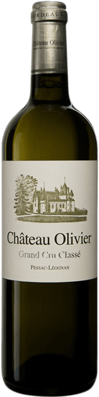38,95 € Envío gratis | Vino blanco Château Olivier Grand Cru Classé Blanc Crianza A.O.C. Pessac-Léognan Burdeos Francia Sauvignon Blanca, Sémillon, Muscadelle Botella 75 cl