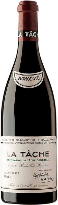 9 071,95 € 免费送货 | 红酒 Romanée-Conti Grand Cru A.O.C. La Tâche 勃艮第 法国 Pinot Black 瓶子 75 cl