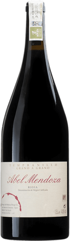 95,95 € Envío gratis | Vino tinto Abel Mendoza Grano a Grano D.O.Ca. Rioja España Tempranillo Botella Magnum 1,5 L