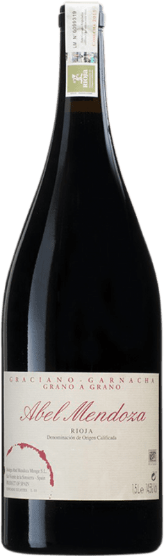 95,95 € Envio grátis | Vinho tinto Abel Mendoza Grano a Grano D.O.Ca. Rioja Espanha Grenache Garrafa Magnum 1,5 L