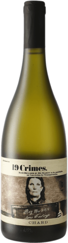 8,95 € Spedizione Gratuita | Vino bianco 19 Crimes Hard Chard I.G. Southern Australia Australia Meridionale Australia Chardonnay Bottiglia 75 cl