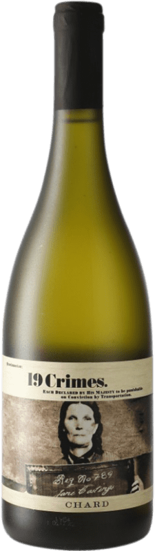 12,95 € Envio grátis | Vinho branco 19 Crimes Chard I.G. Southern Australia Austrália Meridional Austrália Chardonnay Garrafa 75 cl