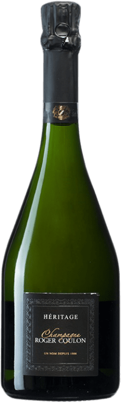 83,95 € Kostenloser Versand | Weißer Sekt Roger Coulon Héritage A.O.C. Champagne Champagner Frankreich Spätburgunder, Chardonnay Flasche 75 cl