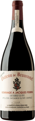 797,95 € Kostenloser Versand | Rotwein Château Beaucastel Hommage à Jacques Perrin A.O.C. Châteauneuf-du-Pape Frankreich Syrah, Mourvèdre Magnum-Flasche 1,5 L