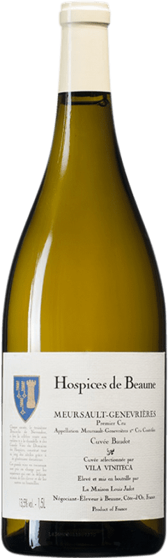 599,95 € Spedizione Gratuita | Vino bianco Louis Jadot Hospices de Beaune 1er Cru Genevrières Cuvée Baudot A.O.C. Meursault Borgogna Francia Chardonnay Bottiglia Magnum 1,5 L