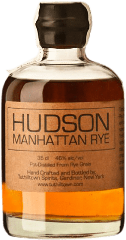 43,95 € Free Shipping | Whisky Blended Tuthilltown Hudson Manhattan Rye United States One-Third Bottle 35 cl