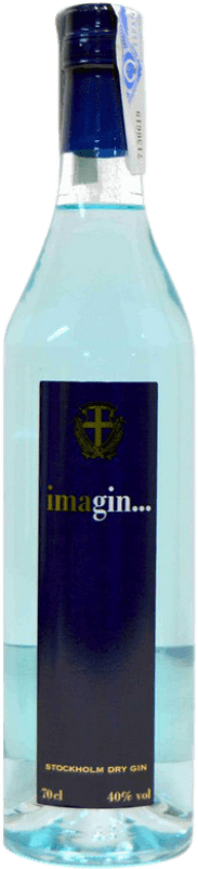 13,95 € Kostenloser Versand | Gin Facile Imagin Stockholm Dry Gin Schweden Flasche 70 cl