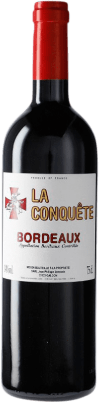 10,95 € Free Shipping | Red wine Jean Philippe Janoueix La Conquête A.O.C. Bordeaux Bordeaux France Merlot Bottle 75 cl