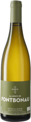 22,95 € Envío gratis | Vino Blanco Domaine de Fontbonau La Lence A.O.C. Côtes du Rhône Francia Roussanne, Viognier 75 cl