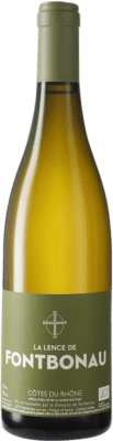 22,95 € Kostenloser Versand | Weißwein Domaine de Fontbonau La Lence A.O.C. Côtes du Rhône Frankreich Roussanne, Viognier Flasche 75 cl