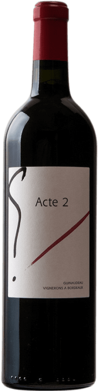 39,95 € Envoi gratuit | Vin Rouge Guinaudeau L'Acte 2 de G A.O.C. Bordeaux Bordeaux France Merlot, Cabernet Franc Bouteille 75 cl