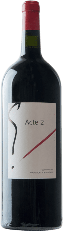 79,95 € Envoi gratuit | Vin Rouge Guinaudeau L'Acte 2 de G A.O.C. Bordeaux Bordeaux France Merlot, Cabernet Franc Bouteille Magnum 1,5 L