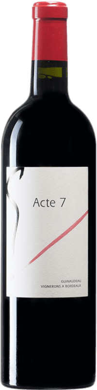 29,95 € Бесплатная доставка | Красное вино Guinaudeau L'Acte 7 de G A.O.C. Bordeaux Supérieur Бордо Франция Merlot, Cabernet Franc бутылка 75 cl