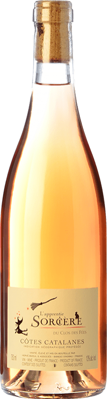 9,95 € 免费送货 | 玫瑰酒 Le Clos des Fées L'Apprentie Sorcière Rosé A.O.C. Côtes du Roussillon 朗格多克 - 鲁西荣 法国 Syrah, Grenache Tintorera, Mourvèdre 瓶子 75 cl