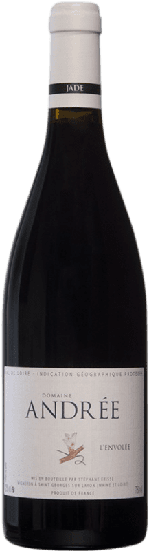 22,95 € Бесплатная доставка | Красное вино Andrée L'Envolée A.O.C. Anjou Луара Франция Gamay бутылка 75 cl