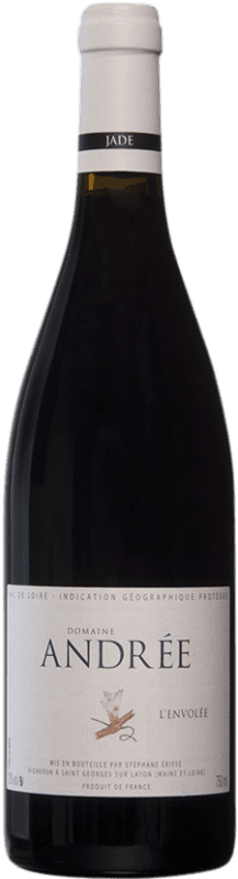 23,95 € Envío gratis | Vino tinto Domaine Andrée L'Envolée A.O.C. Anjou Loire Francia Gamay Botella 75 cl