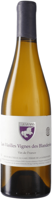 56,95 € Envio grátis | Vinho branco Mark Angeli Les Blandières Vieilles Vignes Loire França Garrafa 75 cl