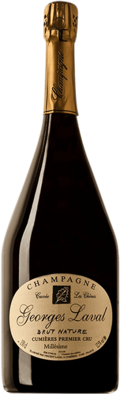 432,95 € Envio grátis | Espumante branco Georges Laval Les Chênes 1er Cru Blanc de Blancs A.O.C. Champagne Champagne França Chardonnay Garrafa Magnum 1,5 L