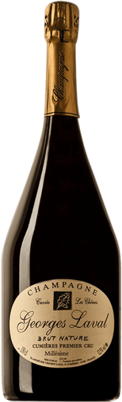 452,95 € Envío gratis | Espumoso blanco Georges Laval Les Chênes Premier Cru Blanc de Blancs A.O.C. Champagne Champagne Francia Chardonnay Botella Magnum 1,5 L