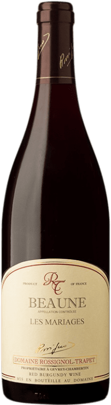 55,95 € Kostenloser Versand | Rotwein Rossignol-Trapet Les Mariages A.O.C. Beaune Burgund Frankreich Pinot Schwarz Flasche 75 cl