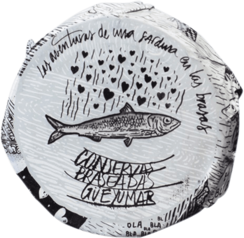 10,95 € Envio grátis | Conservas de Peixe Güeyu Mar Lomos de Sardina Principado das Astúrias Espanha