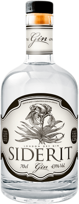 36,95 € Envio grátis | Gin Siderit London Dry Gin Espanha Garrafa 70 cl