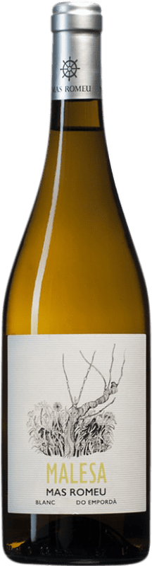 14,95 € Envío gratis | Vino blanco Mas Romeu Malesa Blanc D.O. Empordà Cataluña España Chardonnay Botella 75 cl