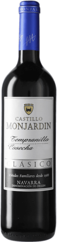 5,95 € Kostenloser Versand | Rotwein Castillo de Monjardín D.O. Navarra Navarra Spanien Tempranillo 75 cl
