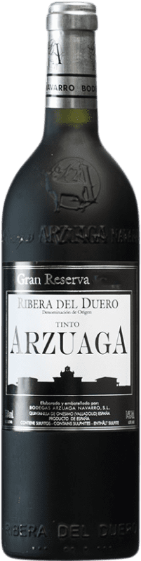 79,95 € 免费送货 | 红酒 Arzuaga 大储备 D.O. Ribera del Duero 卡斯蒂利亚莱昂 西班牙 Tempranillo, Merlot, Cabernet Sauvignon 瓶子 75 cl