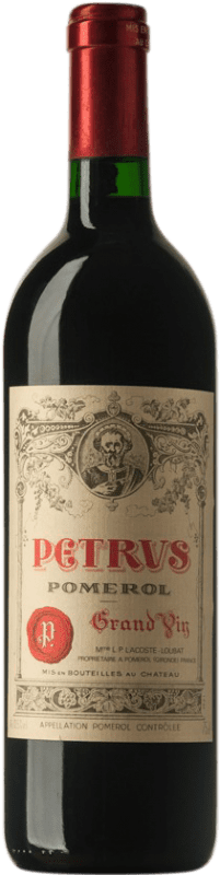 5 445,95 € 免费送货 | 红酒 Château Petrus 1989 波尔多 法国 Merlot, Cabernet Franc 瓶子 75 cl