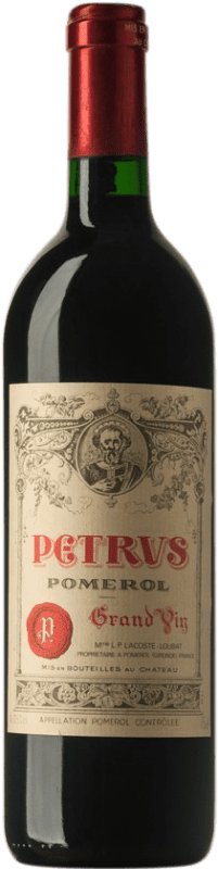 5 692,95 € Envio grátis | Vinho tinto Château Petrus 1989 Bordeaux França Merlot, Cabernet Franc Garrafa 75 cl