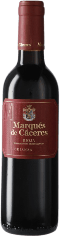 6,95 € Kostenloser Versand | Rotwein Marqués de Cáceres Alterung D.O.Ca. Rioja Spanien Halbe Flasche 37 cl