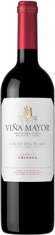 13,95 € 免费送货 | 红酒 Viña Mayor 岁 D.O. Ribera del Duero 卡斯蒂利亚莱昂 西班牙 Tempranillo 瓶子 75 cl