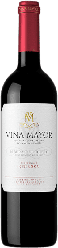 13,95 € Spedizione Gratuita | Vino rosso Viña Mayor Crianza D.O. Ribera del Duero Castilla y León Spagna Tempranillo Bottiglia 75 cl