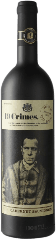 9,95 € Бесплатная доставка | Красное вино 19 Crimes I.G. Southern Australia Южная Австралия Австралия Cabernet Sauvignon — Каберне Совиньон Бутылка 75 cl