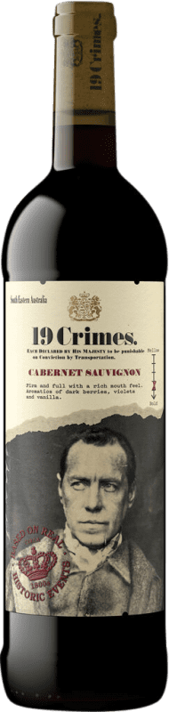 16,95 € Spedizione Gratuita | Vino Rosso 19 Crimes I.G. Southern Australia Australia Meridionale Australia Cabernet Sauvignon 75 cl