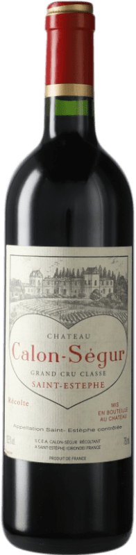239,95 € Spedizione Gratuita | Vino rosso Château Calon Ségur 1996 A.O.C. Bordeaux bordò Francia Merlot, Cabernet Sauvignon Bottiglia 75 cl