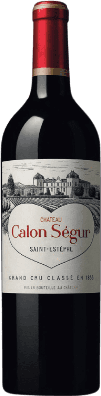 239,95 € Free Shipping | Red wine Château Calon Ségur 1996 A.O.C. Bordeaux Bordeaux France Merlot, Cabernet Sauvignon Bottle 75 cl