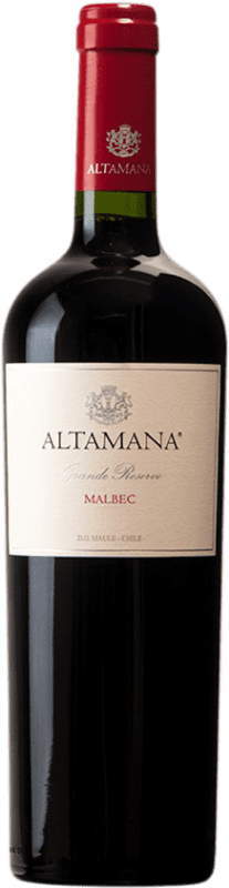 19,95 € 免费送货 | 红酒 Altamana 大储备 I.G. Valle del Maule 莫勒谷 智利 Malbec 瓶子 75 cl