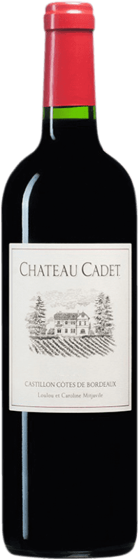 16,95 € Envio grátis | Vinho tinto Château Cadet Bon A.O.C. Côtes de Castillon Bordeaux França Merlot, Cabernet Franc Garrafa 75 cl