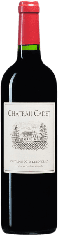 17,95 € Envío gratis | Vino Tinto Château Cadet Bon A.O.C. Côtes de Castillon Burdeos Francia Merlot, Cabernet Franc 75 cl