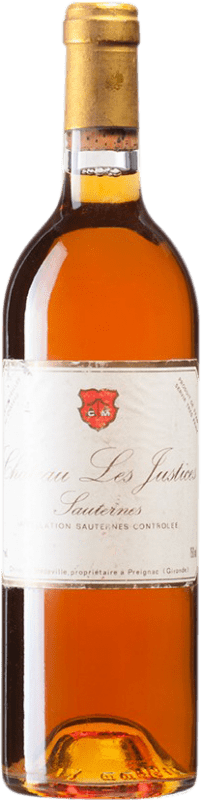 146,95 € 免费送货 | 白酒 Château Les Justices 1989 A.O.C. Sauternes 波尔多 法国 Sémillon, Muscadelle 瓶子 75 cl