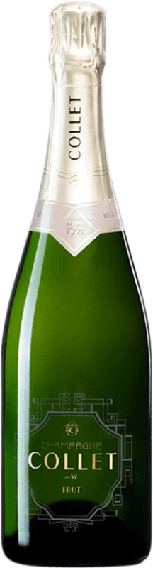 27,95 € Бесплатная доставка | Белое игристое Mas Collet брют A.O.C. Champagne шампанское Франция Pinot Black, Chardonnay, Pinot Meunier бутылка 75 cl