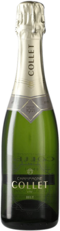 18,95 € 免费送货 | 白起泡酒 Mas Collet Brut — 起泡酒 干型 A.O.C. Champagne 香槟酒 法国 Pinot Noir — 黑皮诺, Chardonnay — 莎当妮, Pinot Meunier — 黑皮诺·莫尼耶 半瓶装 37 cl