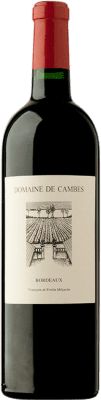 76,95 € Бесплатная доставка | Красное вино Cambes A.O.C. Bordeaux Supérieur Бордо Франция Merlot, Cabernet Franc, Malbec бутылка 75 cl