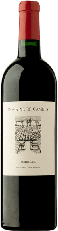 76,95 € Free Shipping | Red wine Cambes A.O.C. Bordeaux Supérieur Bordeaux France Merlot, Cabernet Franc, Malbec Bottle 75 cl