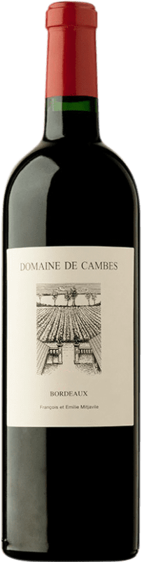 79,95 € Free Shipping | Red wine Domaine de Cambes A.O.C. Bordeaux Supérieur Bordeaux France Merlot, Cabernet Franc, Malbec Bottle 75 cl