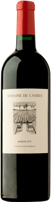 195,95 € 免费送货 | 红酒 Cambes A.O.C. Bordeaux Supérieur 波尔多 法国 Merlot, Cabernet Franc, Malbec 瓶子 Magnum 1,5 L