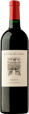 169,95 € Kostenloser Versand | Rotwein Domaine de Cambes Superior A.O.C. Bordeaux Bordeaux Frankreich Merlot, Cabernet Franc, Malbec Magnumflasche 1,5 L